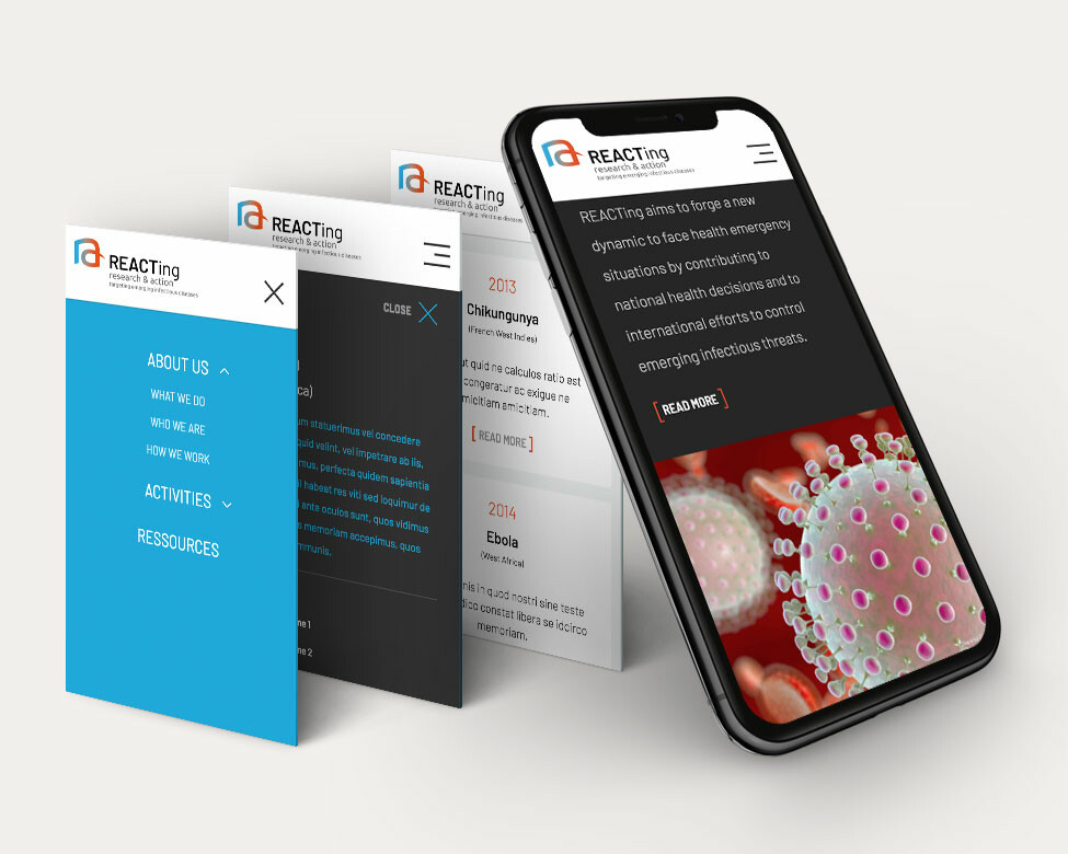 Création site web centre de recherche