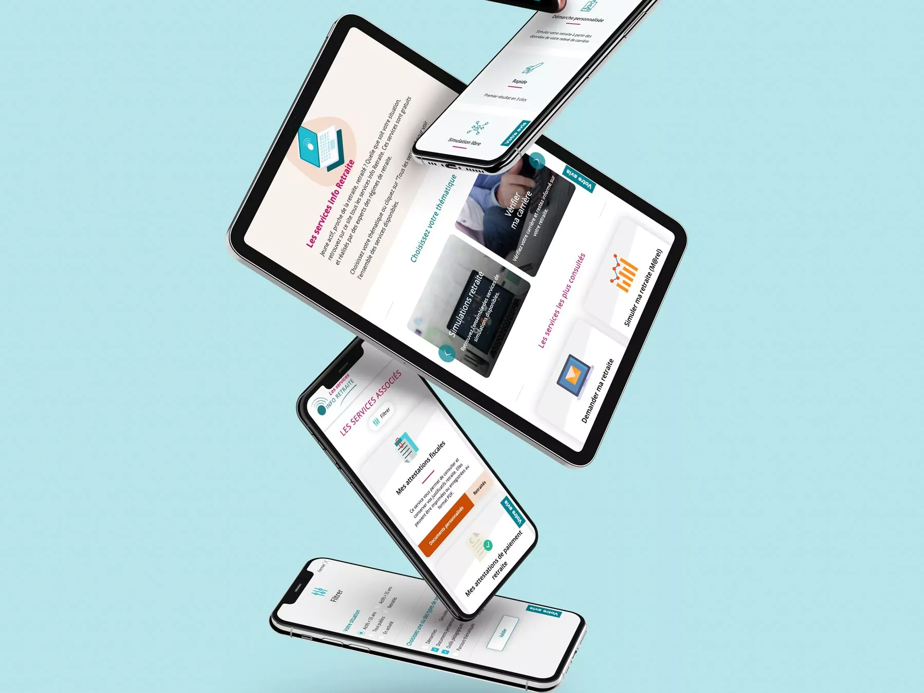 Cr&eacute;ation site web services Info Retraite
