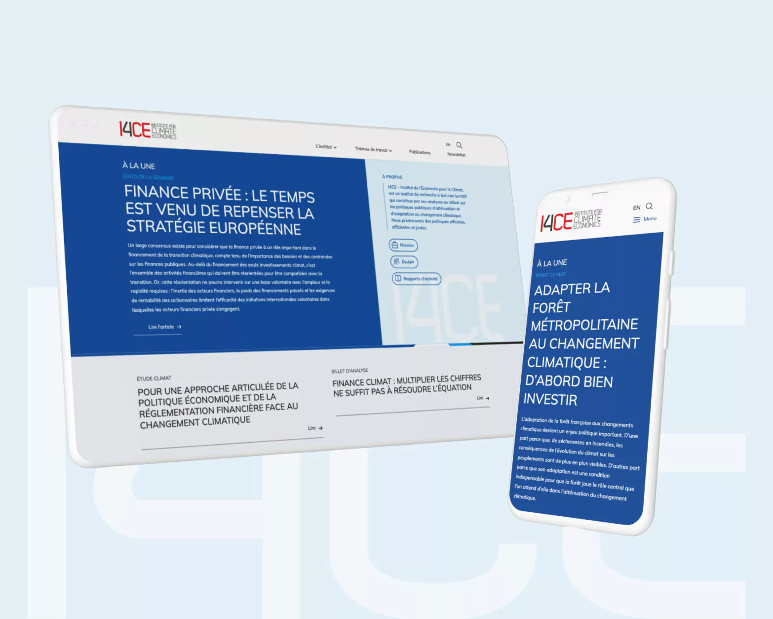 Refonte site web I4CE