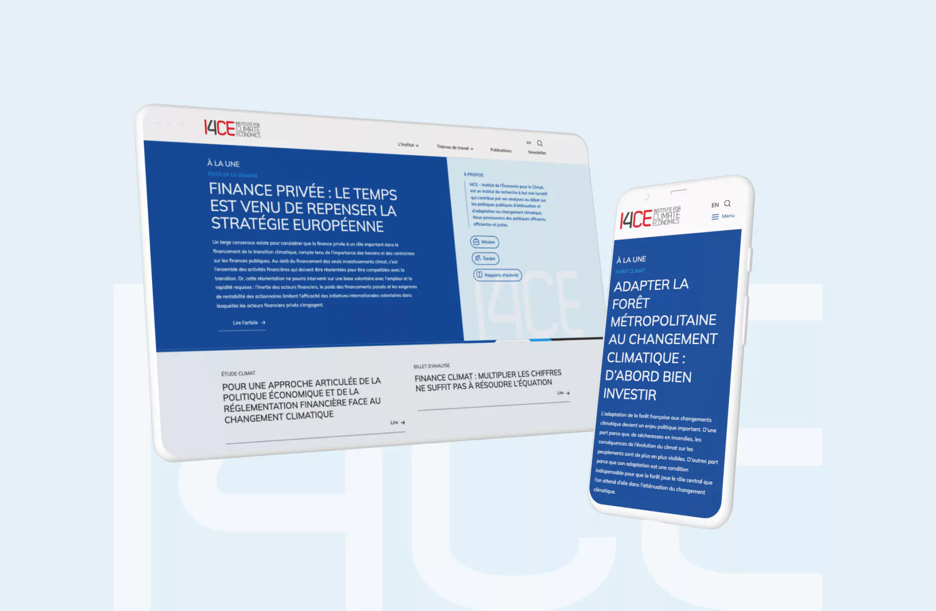 Refonte site web I4CE