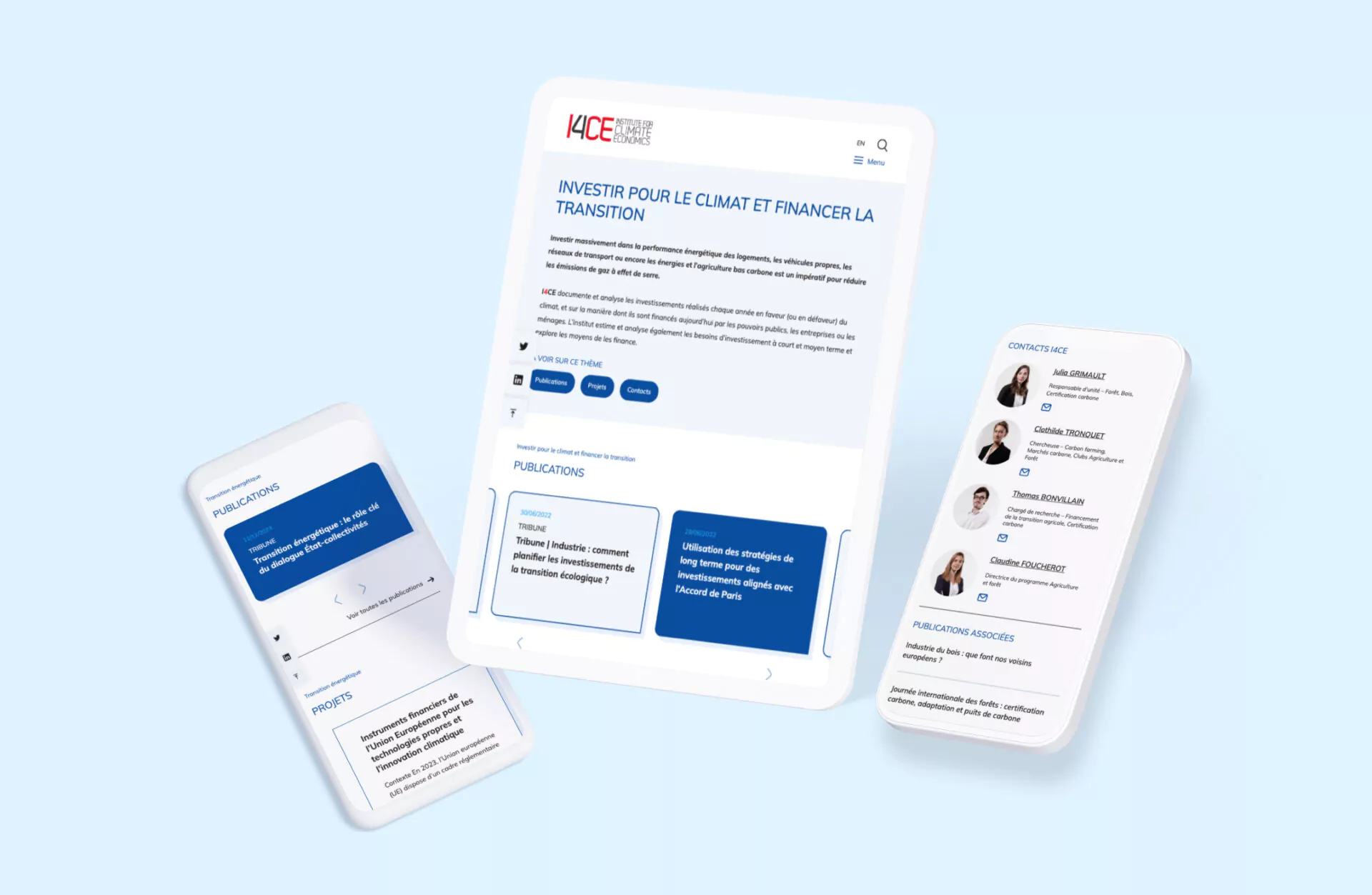 Refonte site web I4CE