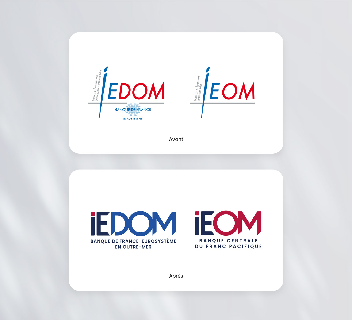 Rebranding logos - Avant/Après