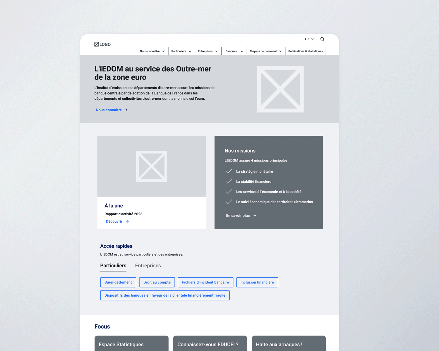 Exemples de wireframes refonte site web